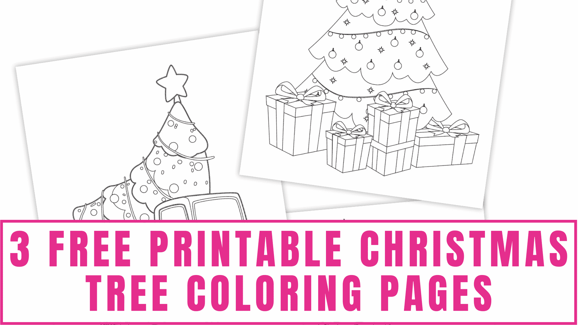 Christmas ornament coloring page printables