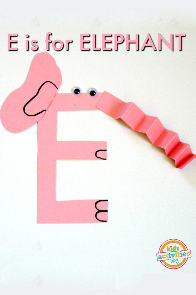 Letter e craft