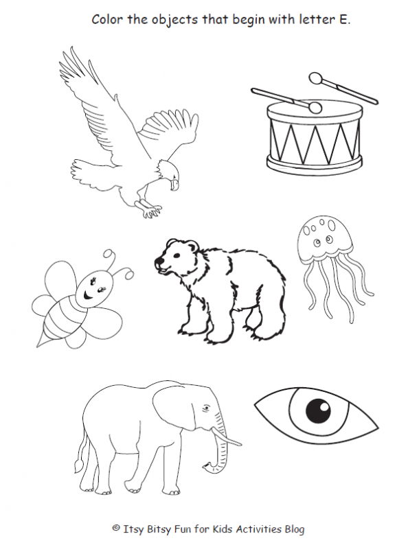 Free letter e worksheets for preschool kindergarten kids activities blog