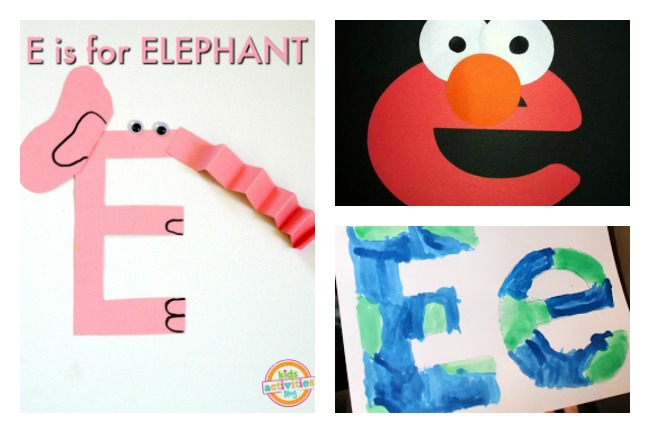 Easy letter e crafts activities kids activities blog
