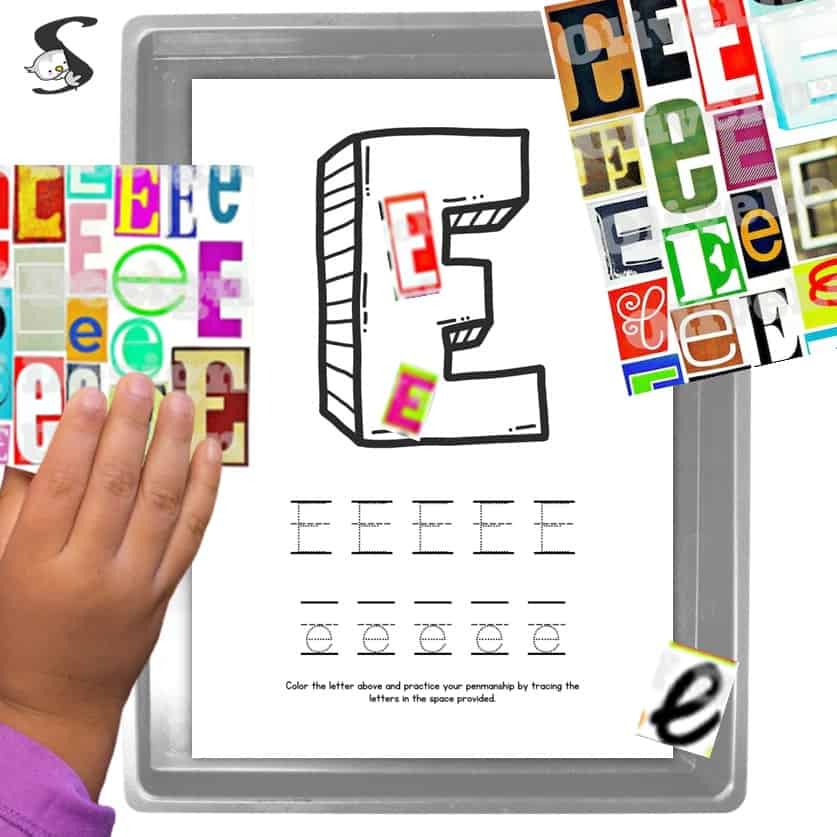 Fun letter e craft free printable e is for eagle