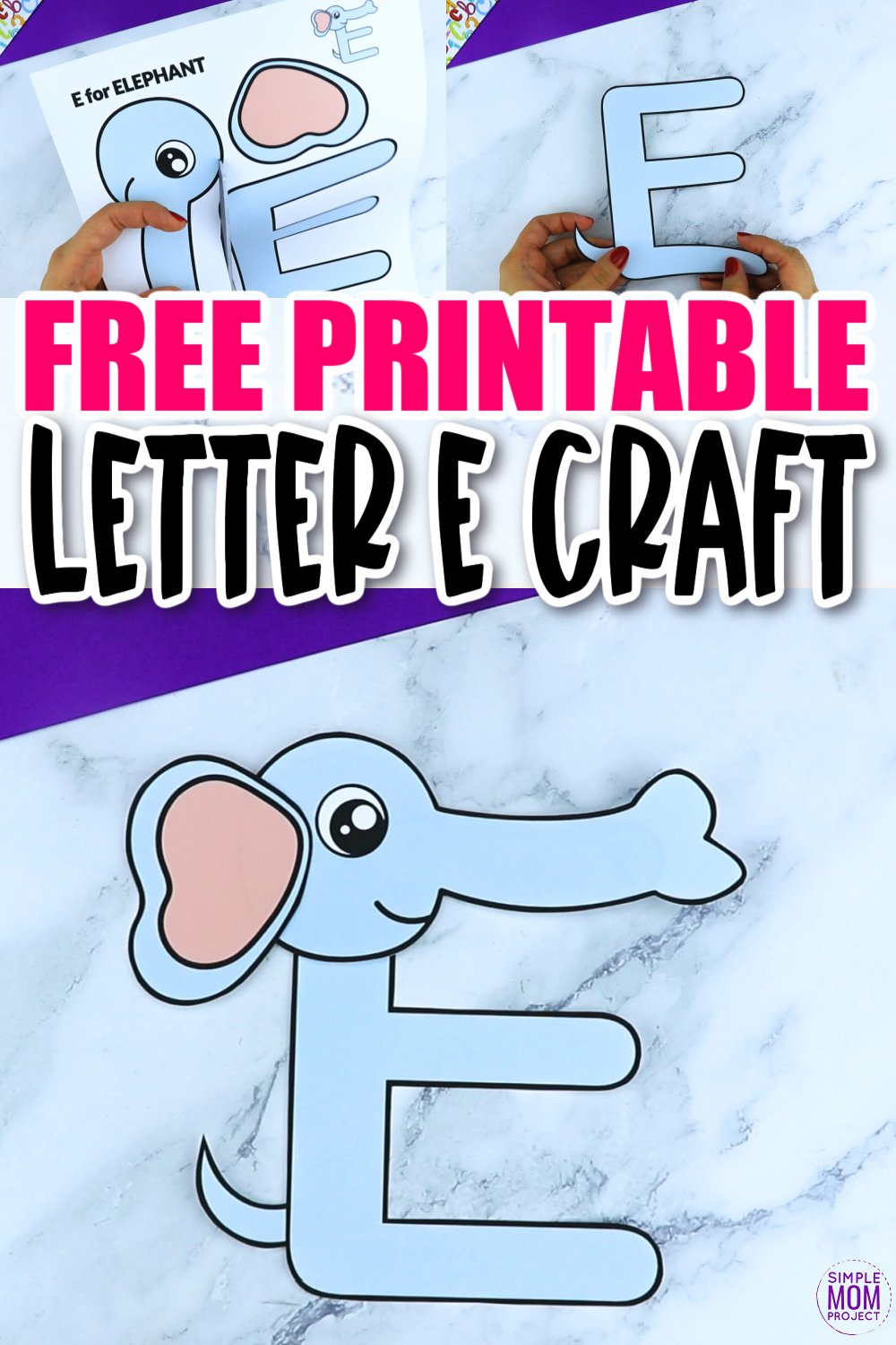 Free printable letter e craft template â simple mom project
