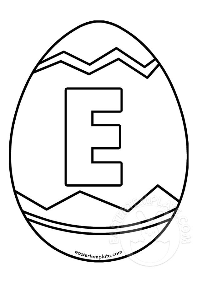 Free letter e easter egg