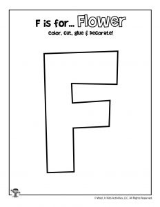 Letter f worksheets crafts woo jr kids activities childrens publishing