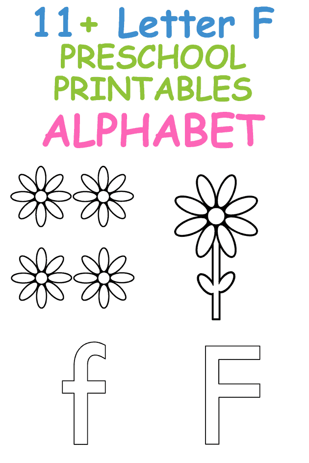 Great letter f printable preschool worksheets coloring pages