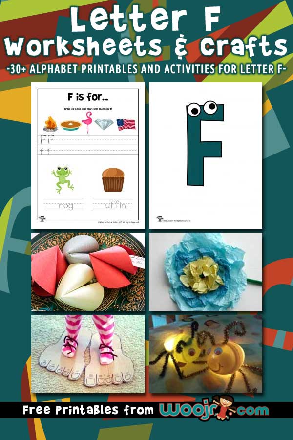 Letter f worksheets crafts woo jr kids activities childrens publishing