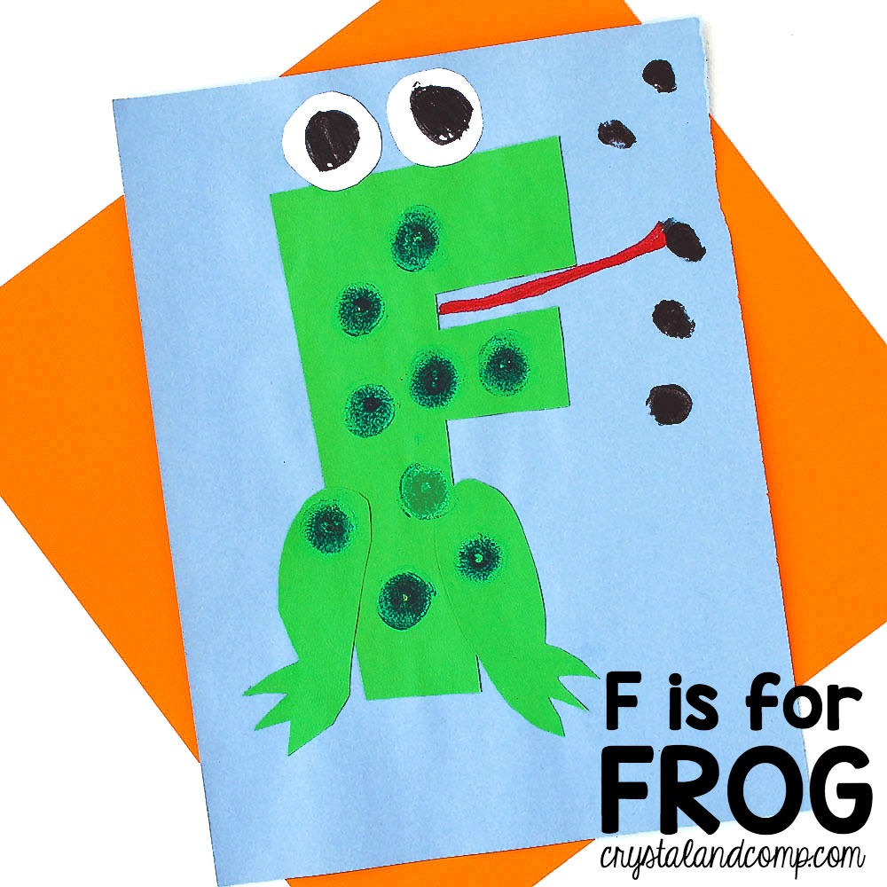 Letter of the week f is for frog