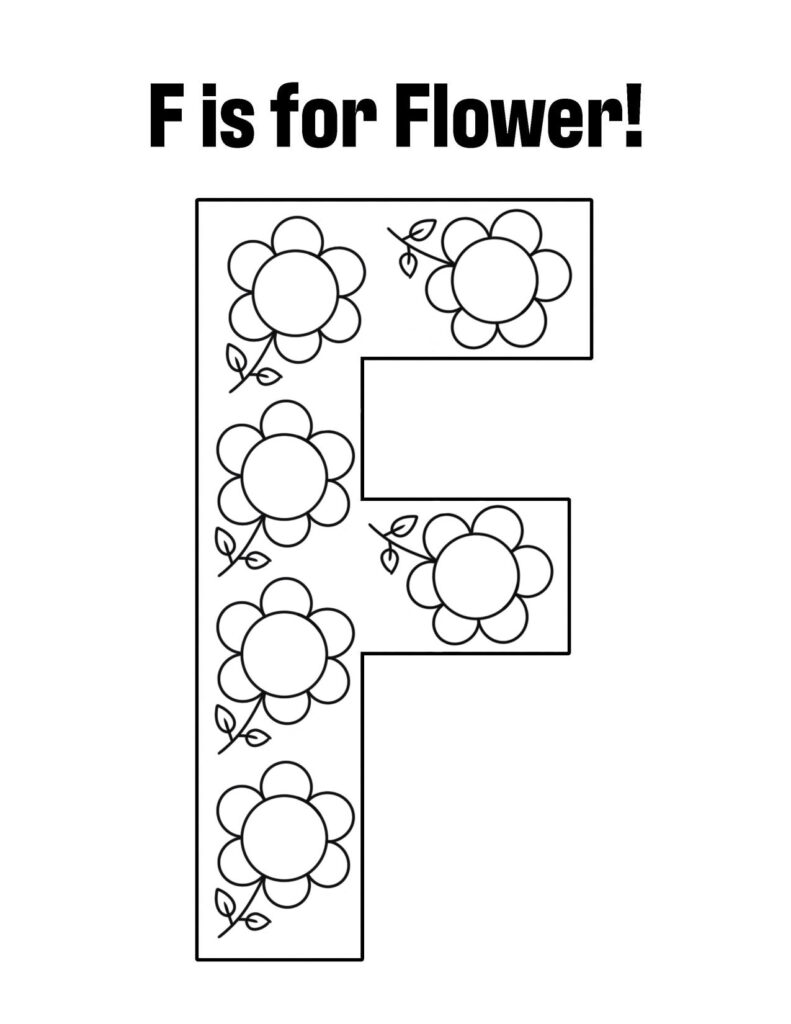 Free letter f worksheets for preschool â the hollydog blog