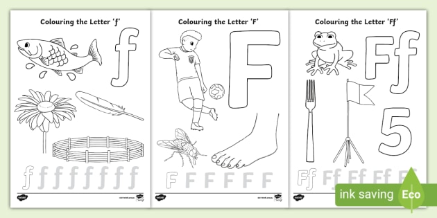 Letter f coloring pages teacher