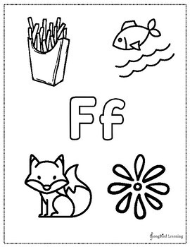 Letter f alphabet pack