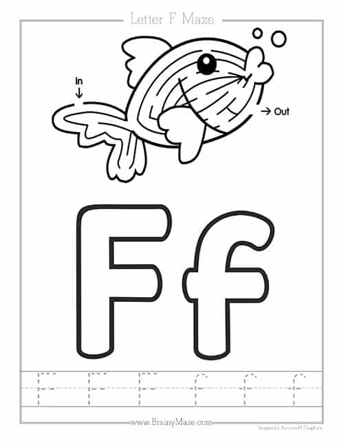 Letter f worksheets