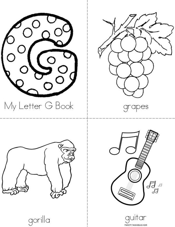 My letter g book