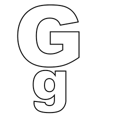 Top free printable letter g coloring pages online