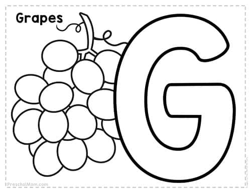 Letter g preschool printables