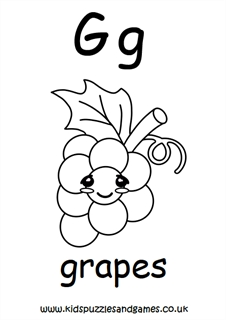 Letter g louring sheets