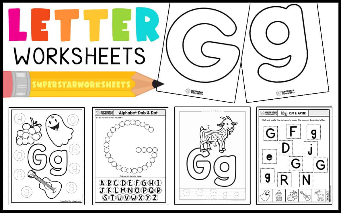 Letter g worksheets