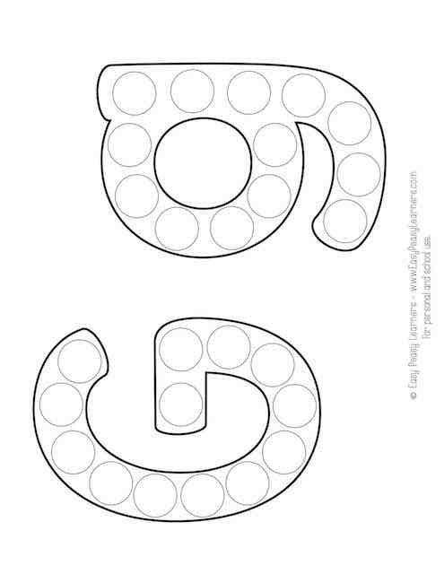 Free alphabet do a dot printables