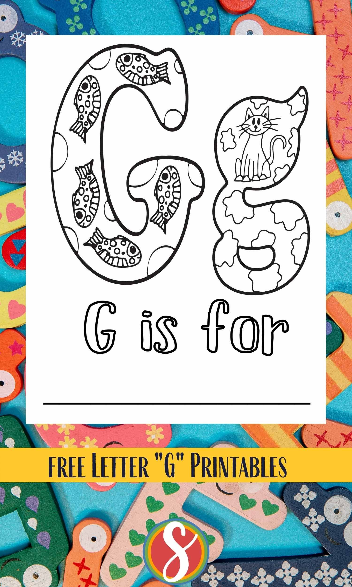 Free coloring pages for the letter g â stevie doodles