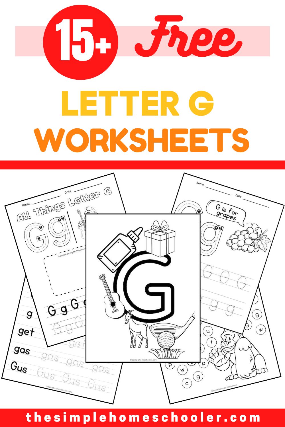 Letter g worksheets free printable