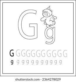Letter g tracing images stock photos d objects vectors