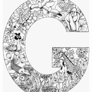 Letter g coloring pages printable for free download