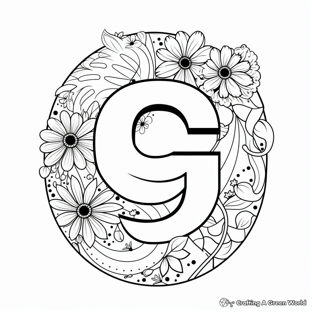 Letter g coloring pages