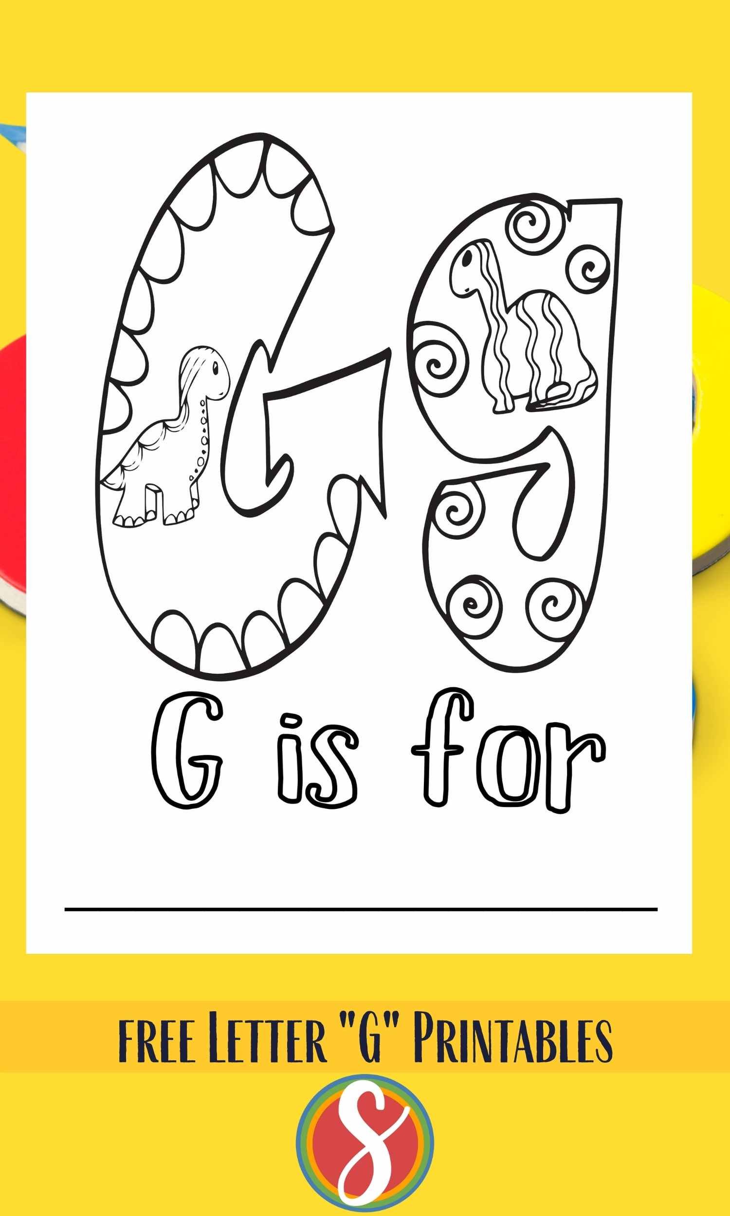 Free coloring pages for the letter g â stevie doodles