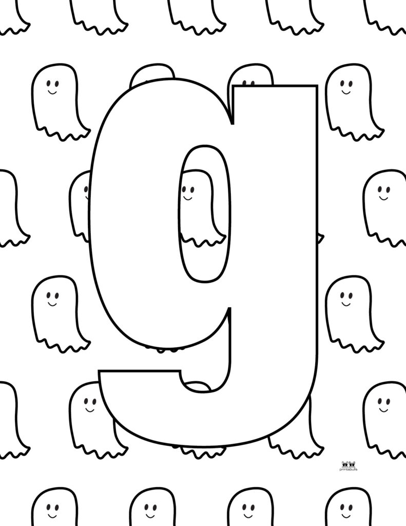 Letter g coloring pages