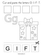 Letter g coloring pages