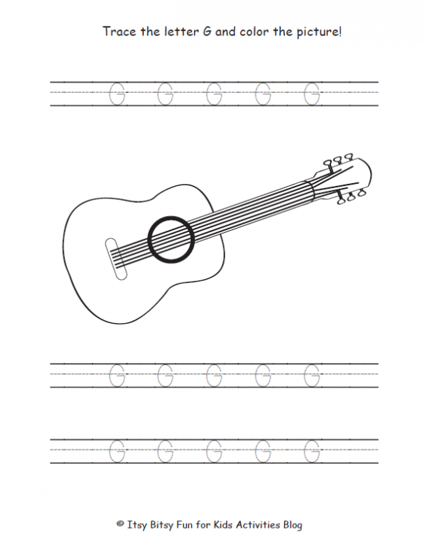 Free letter g worksheets for preschool kindergarten kids activities blog
