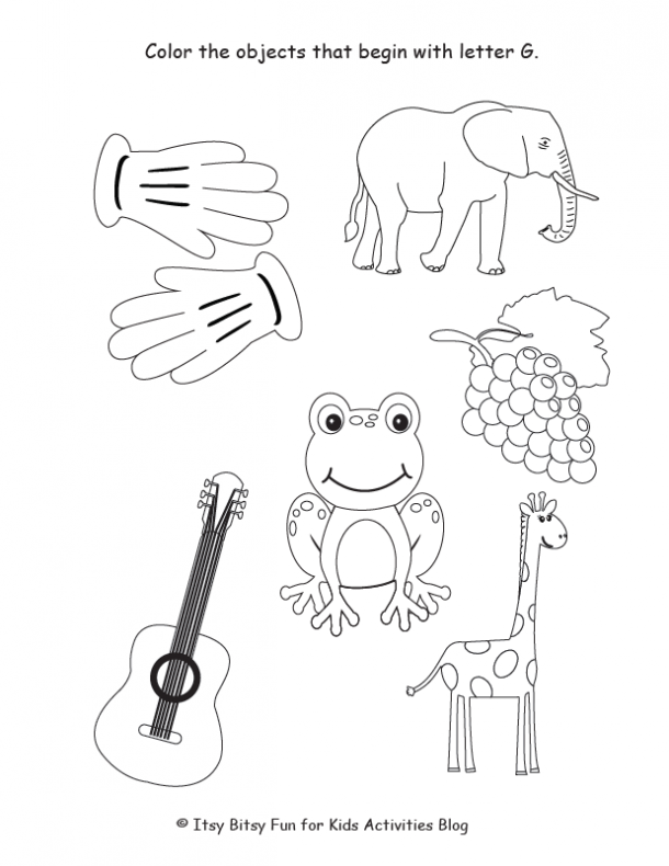 Free letter g worksheets for preschool kindergarten kids activities blog