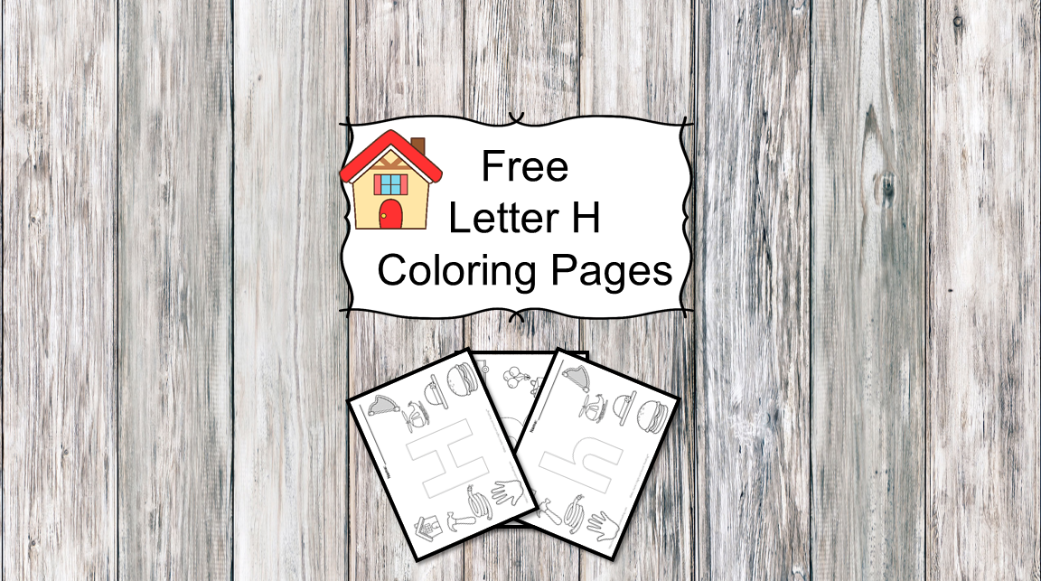 Letter h coloring pages