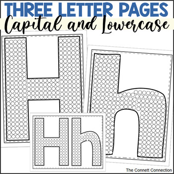 Letter h alphabet dot painting activities by the connett connection