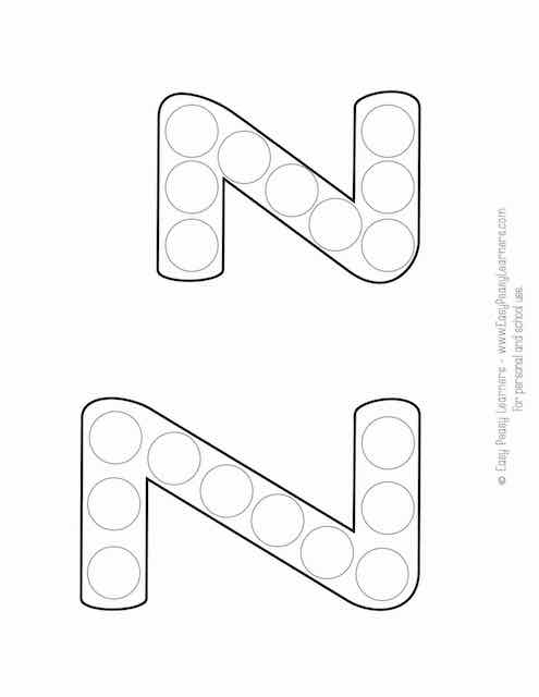 Free alphabet do a dot printables