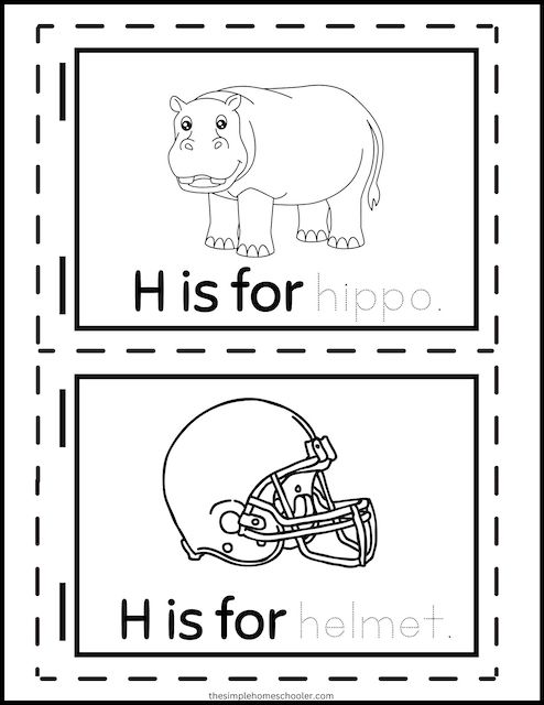 Letter h worksheets free easy print