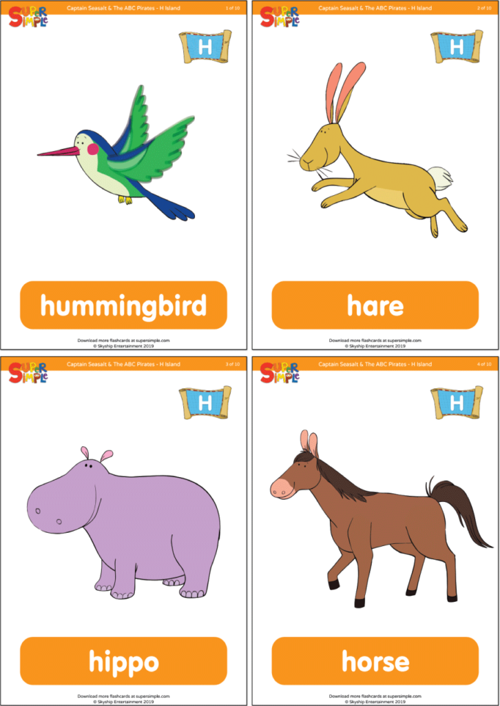 Captain seasalt and the abc pirates h flashcards