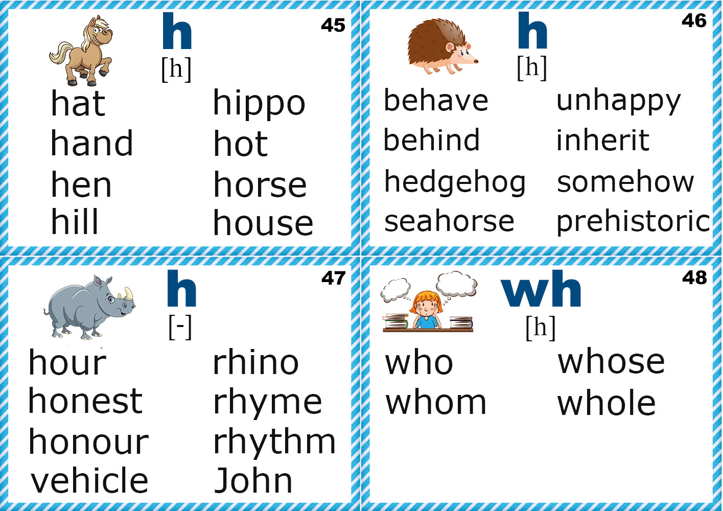 English for kids step by step letter h worksheets flash cards coloring pages