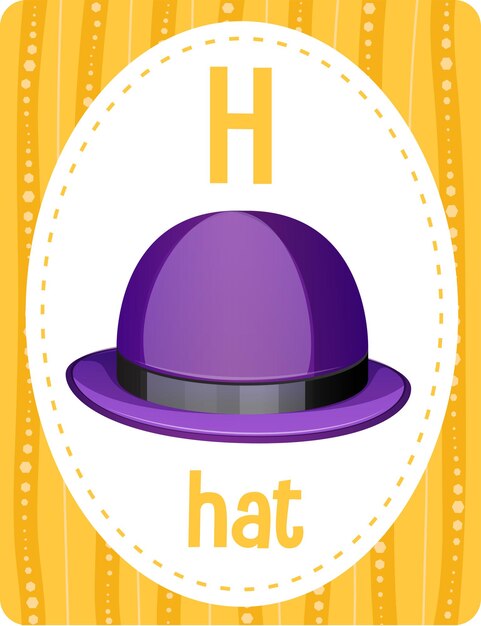 Letter h flash cards images