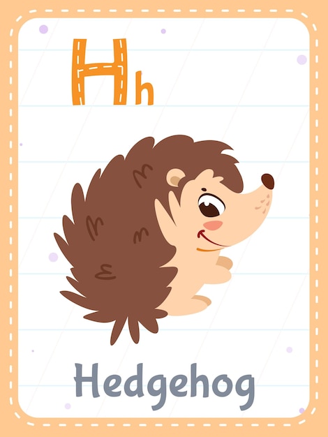 Letter h flash cards images