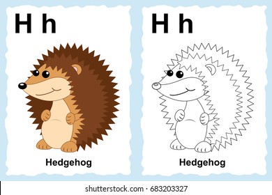 Alphabet coloring book page outline clip stock vector royalty free