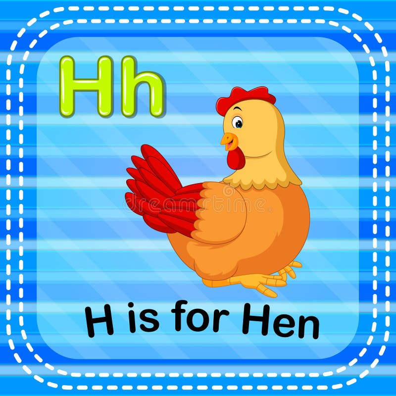 Flashcard letter hen stock illustrations â flashcard letter hen stock illustrations vectors clipart