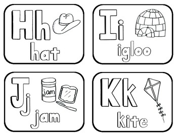 Abc black and white flashcards per page by embracing motherhood