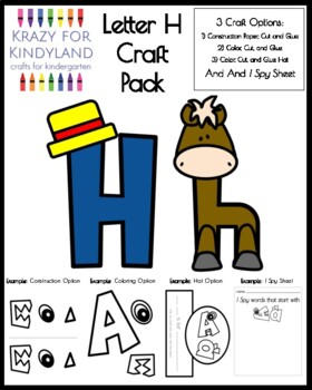 Hat horse letter h alphabet craft hat