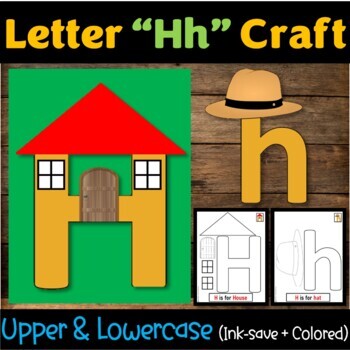 Letter hh alphabet craft letter of the week
