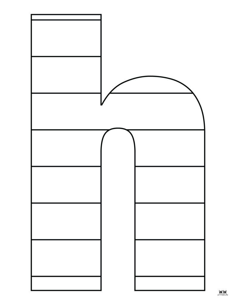 Letter h coloring pages