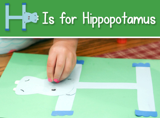 Printable letter h craft