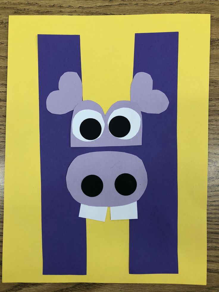 Letter âhâ for hippo craft preschool letter crafts alphabet crafts preschool hippo crafts