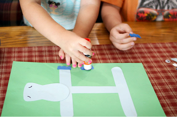 Printable letter h craft