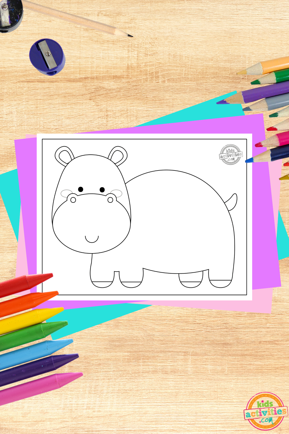 Happy hippopotamus coloring pages for kids kids activities blog