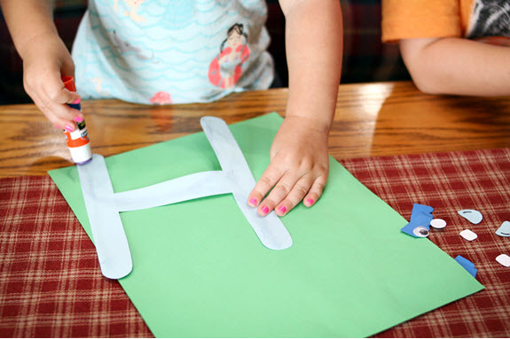Printable letter h craft